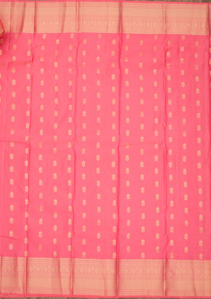 Pink Zariwork Pure Silk Saree