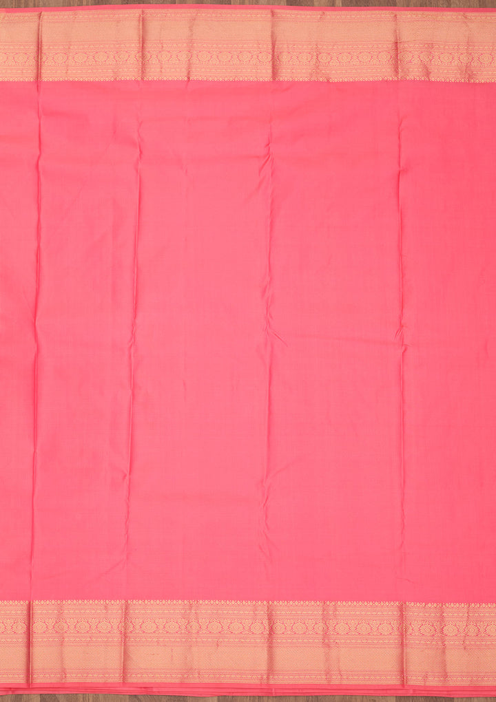 Pink Zariwork Pure Silk Saree