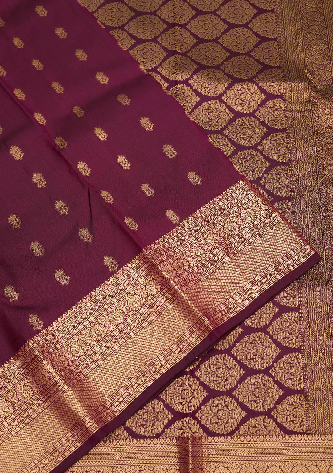 Purple Zariwork Pure Silk Saree