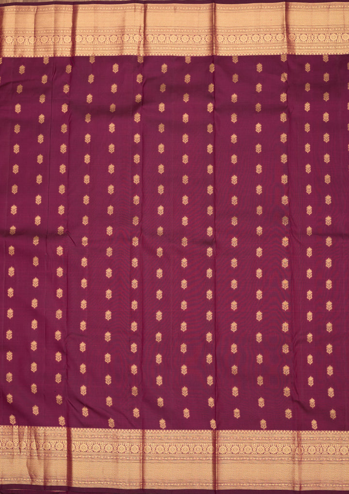 Purple Zariwork Pure Silk Saree