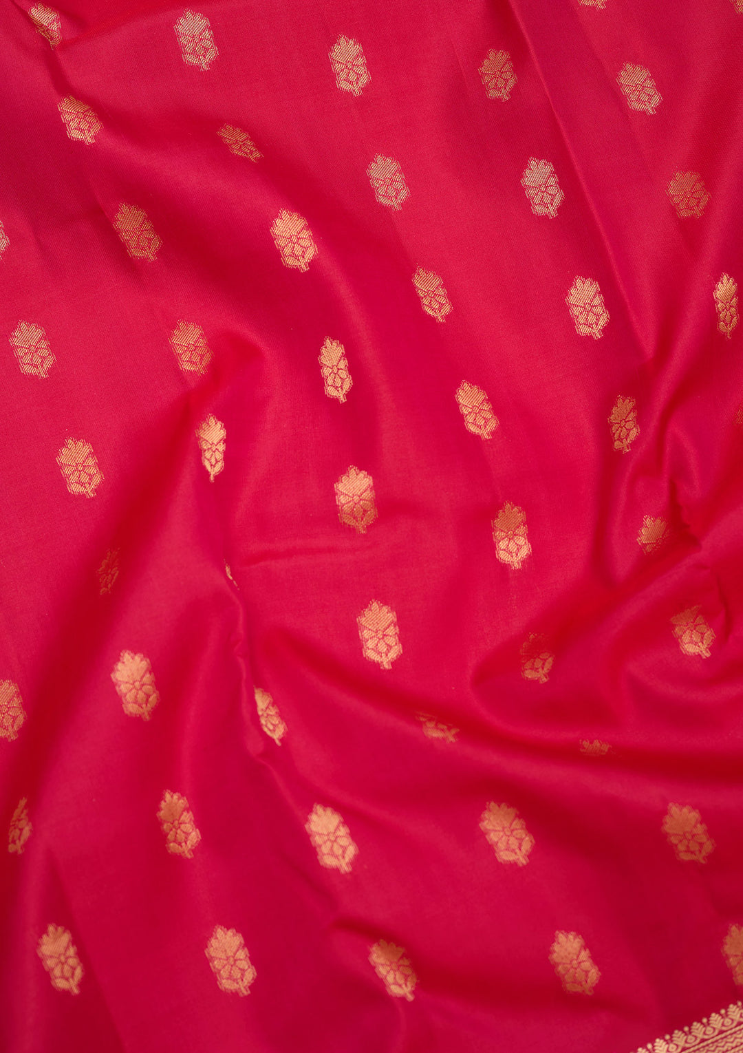 Rani Pink Zariwork Pure Silk Saree