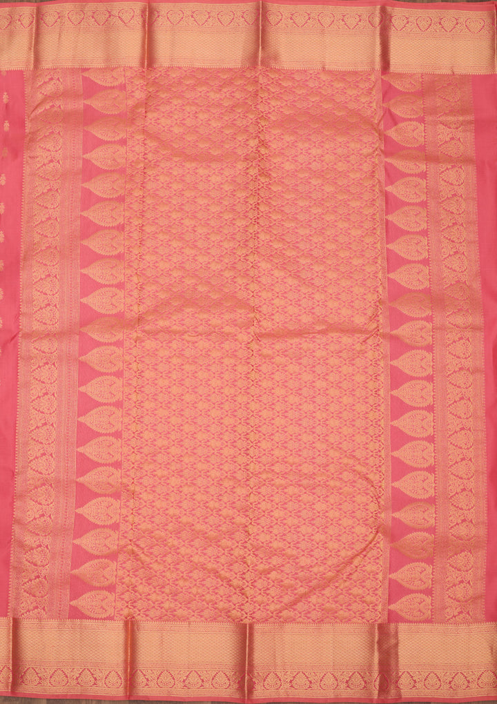 Pink Zariwork Pure Silk Saree