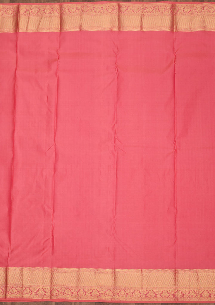 Pink Zariwork Pure Silk Saree