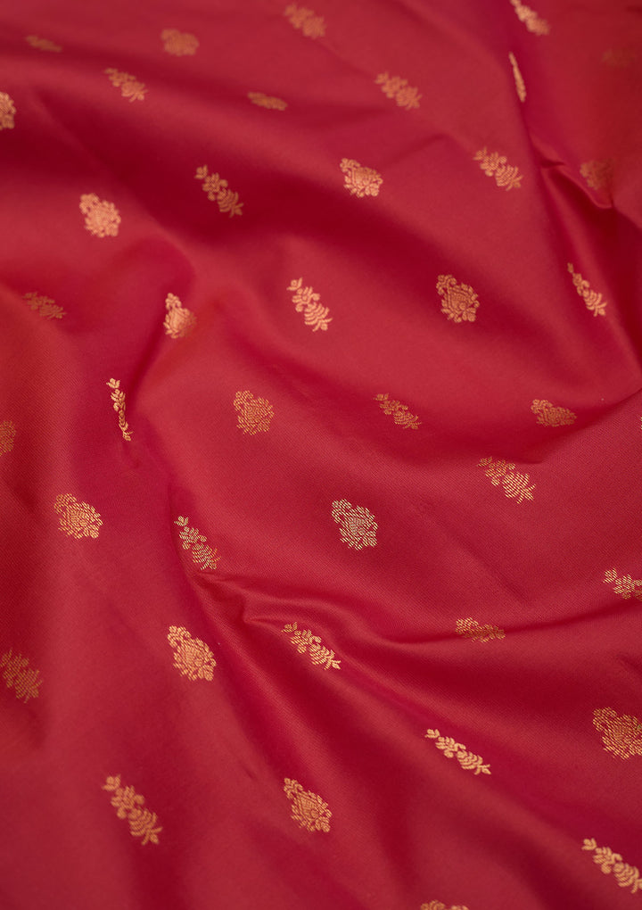 Rani Pink Zariwork Pure Silk Saree