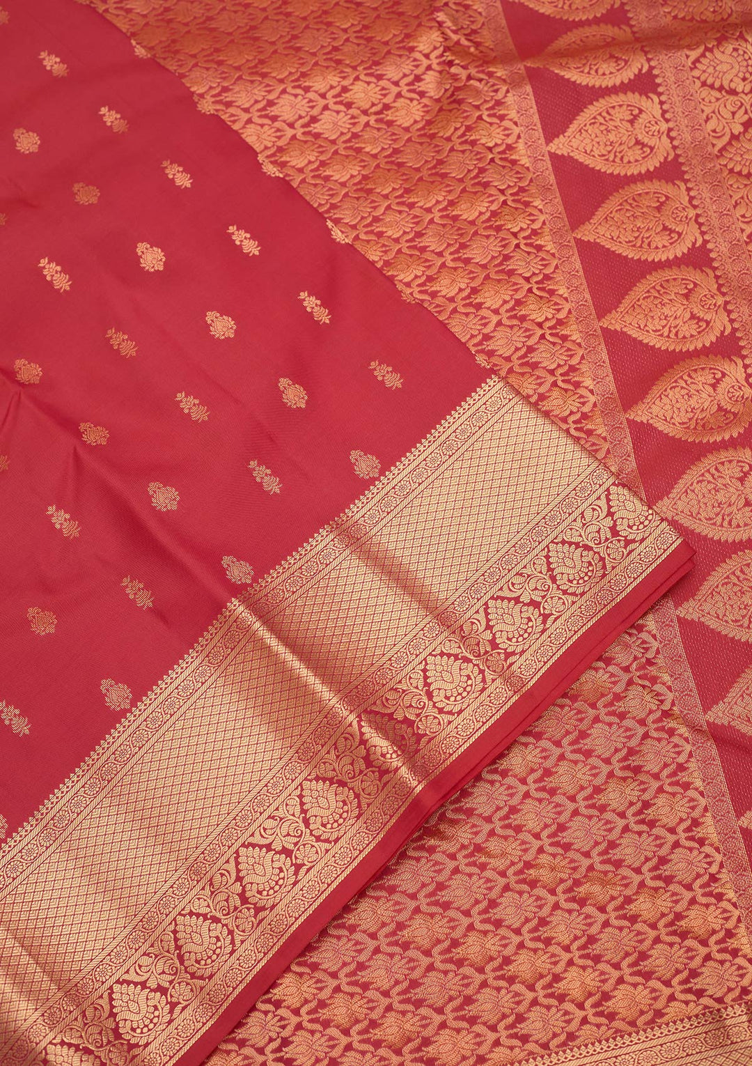 Rani Pink Zariwork Pure Silk Saree