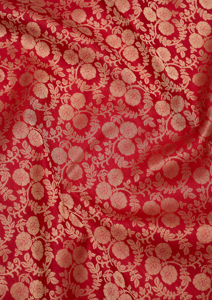 Red Zariwork Pure Silk Saree