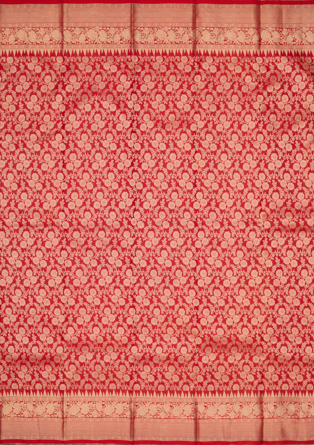 Red Zariwork Pure Silk Saree