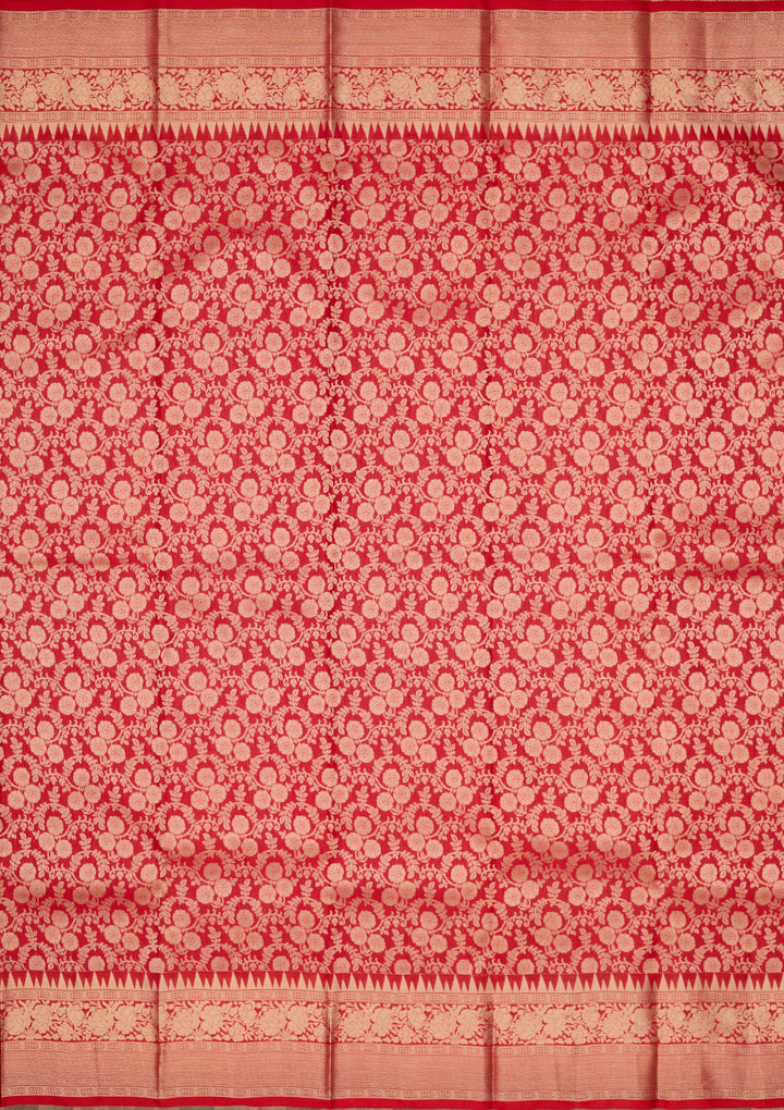 Red Zariwork Pure Silk Saree