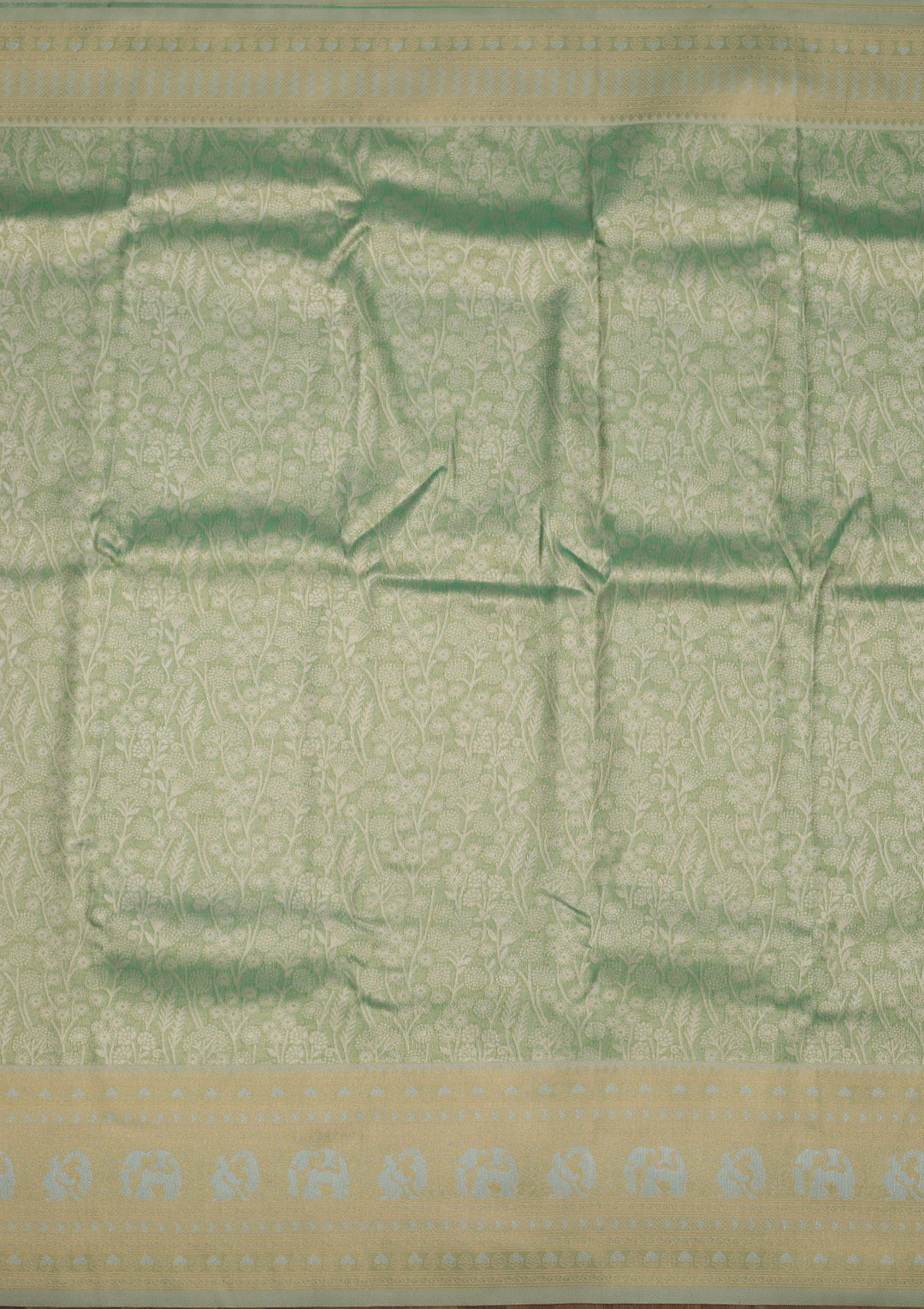 Sea Green Zariwork Art Silk Saree
