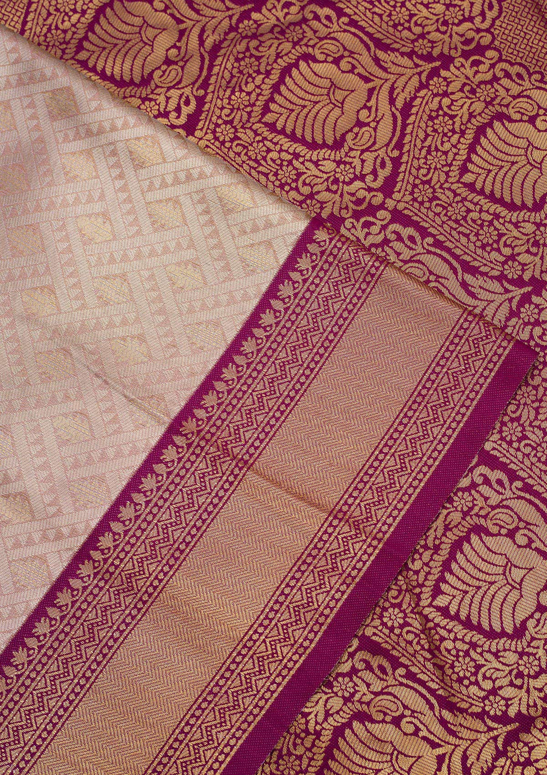 Lavender Zariwork Art Silk Saree