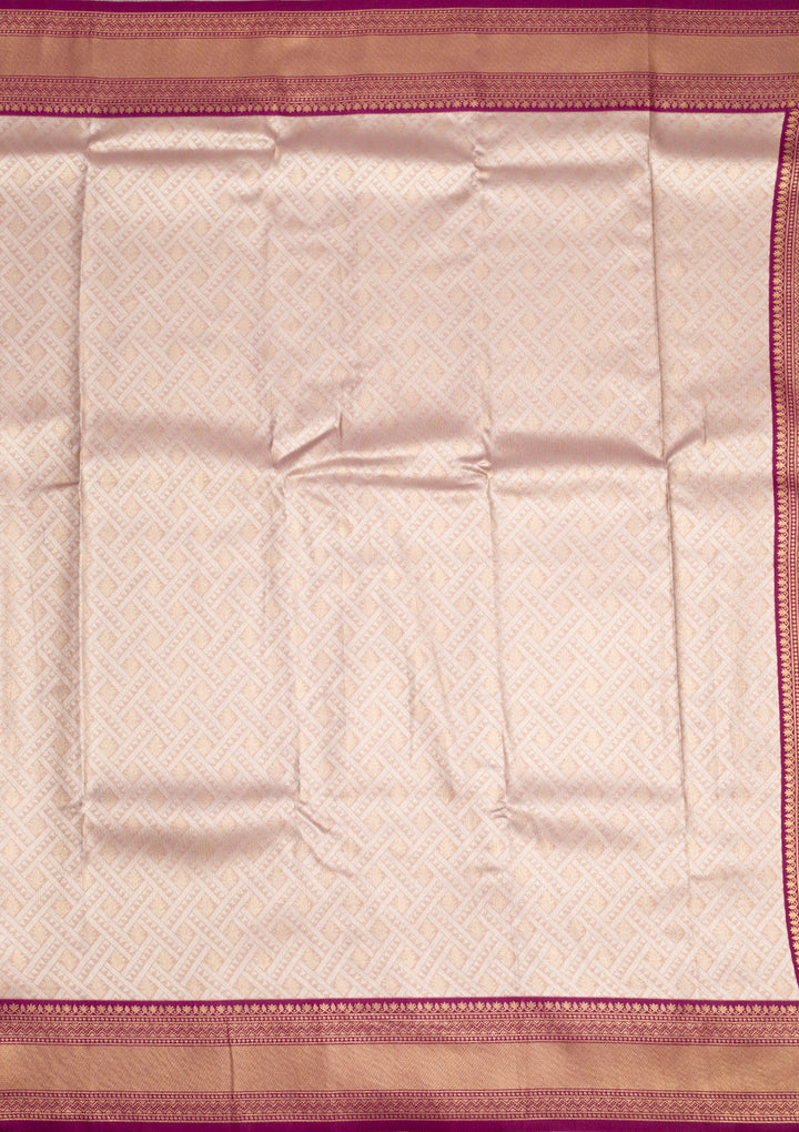 Lavender Zariwork Art Silk Saree
