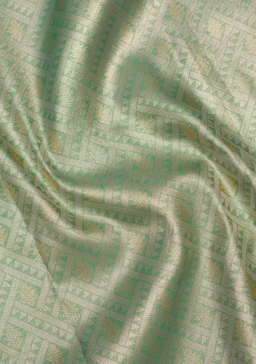 Sea Green Zariwork Art Silk Saree