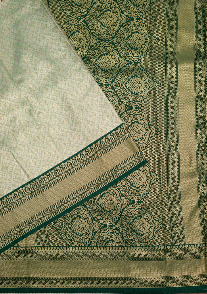 Sea Green Zariwork Art Silk Saree