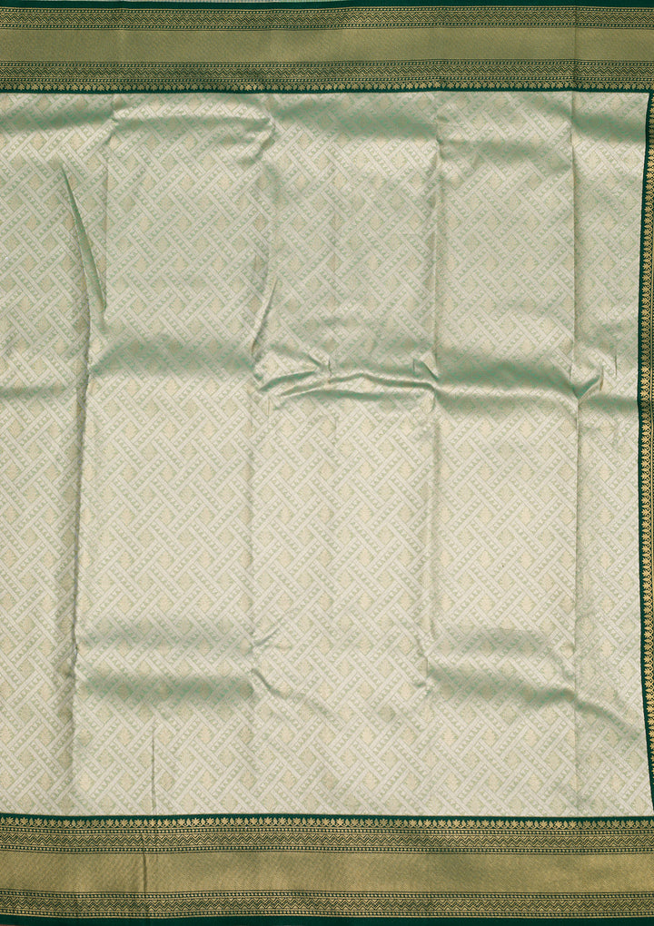 Sea Green Zariwork Art Silk Saree