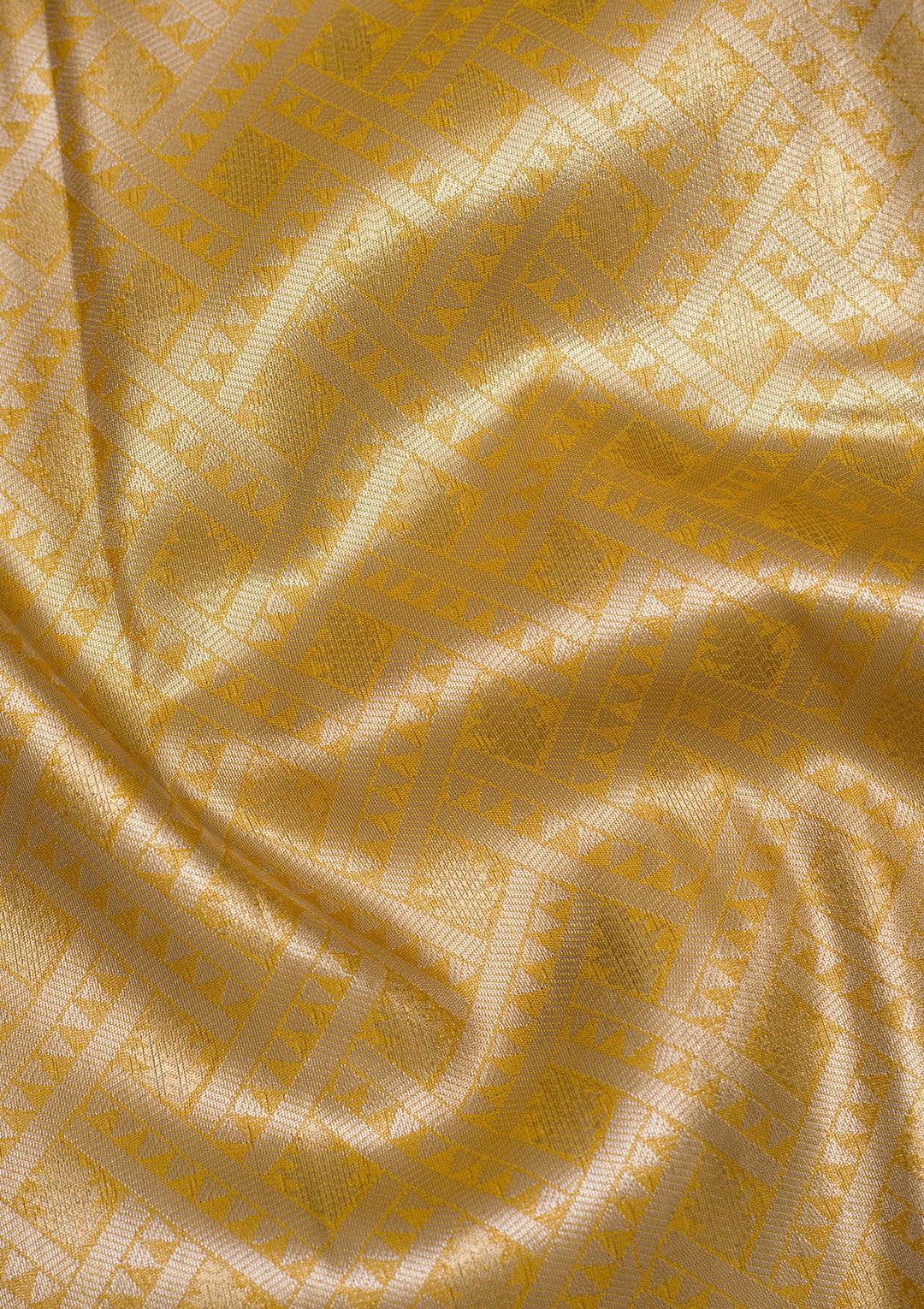 Yellow Zariwork Art Silk Saree