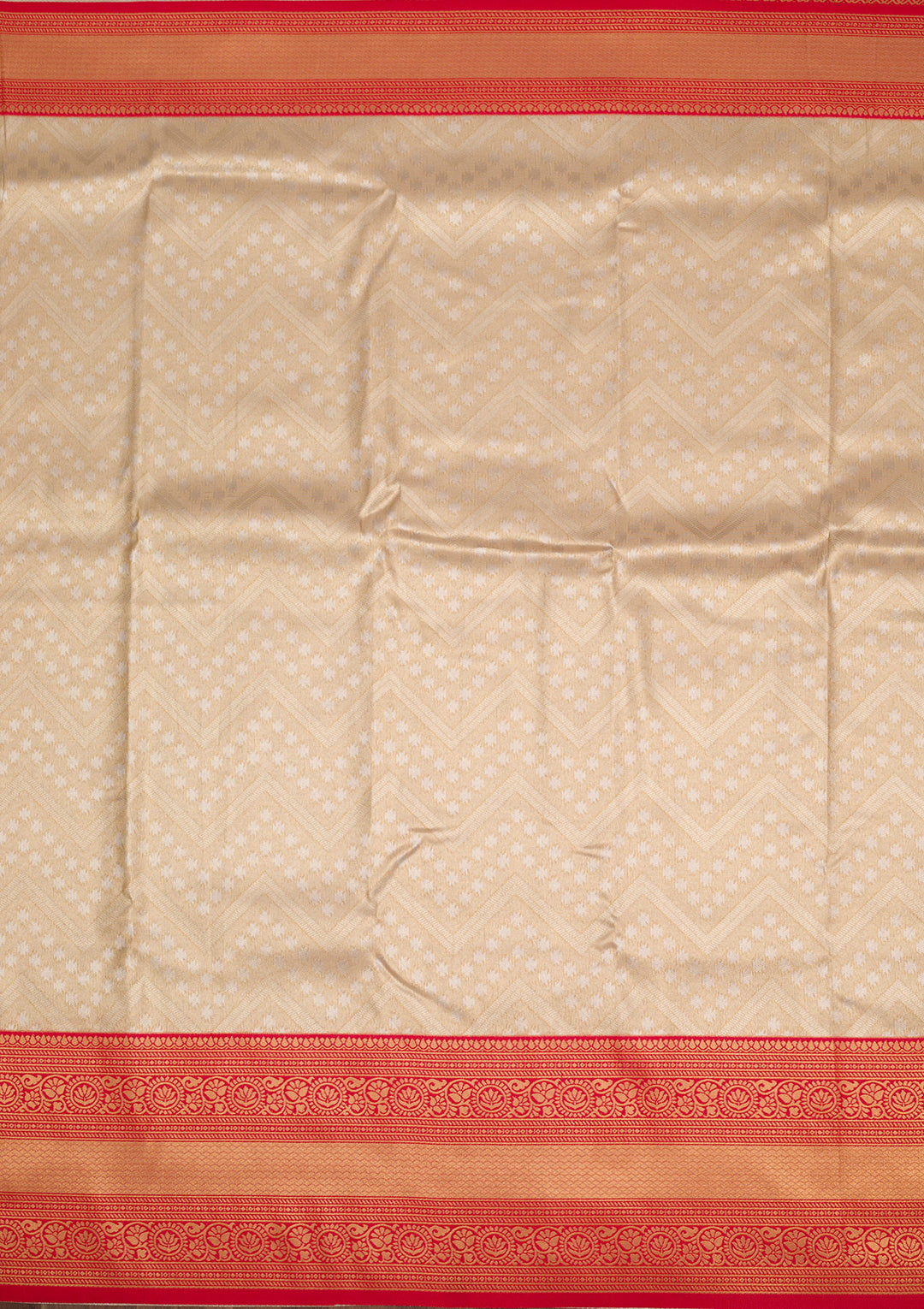 Beige Zariwork Art Silk Saree