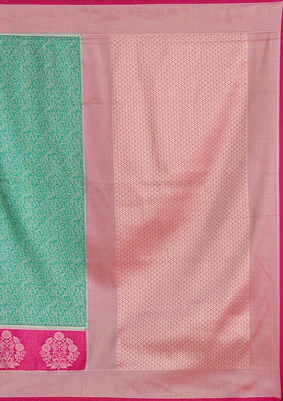 Rama Green Zariwork Art Silk Saree