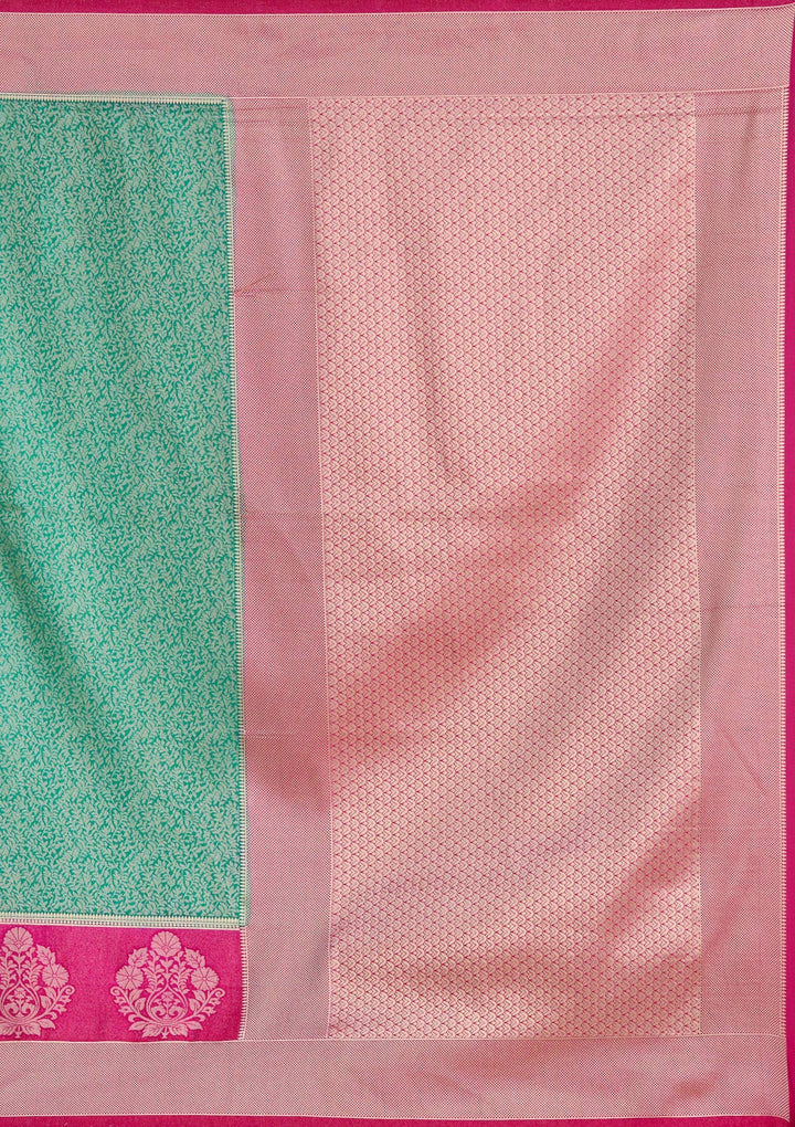 Rama Green Zariwork Art Silk Saree