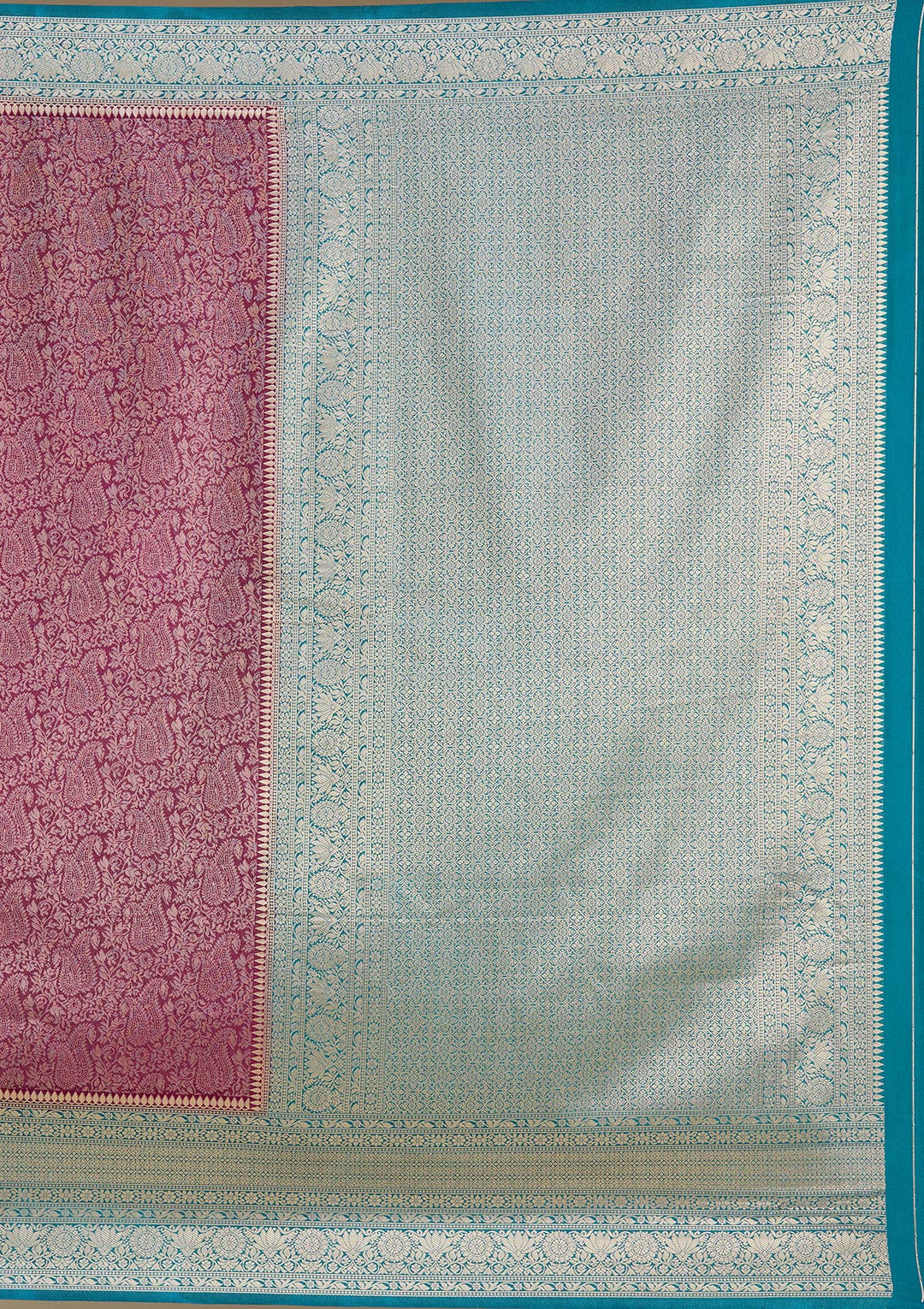 Purple Zariwork Art Silk Saree