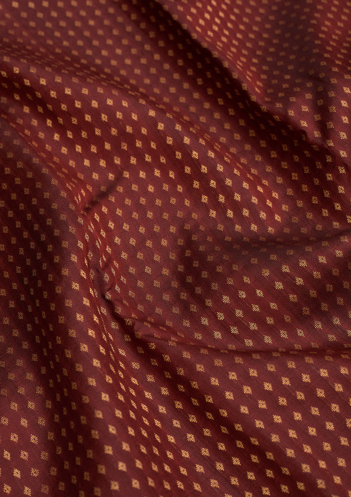 Maroon Zariwork Pure Silk Saree