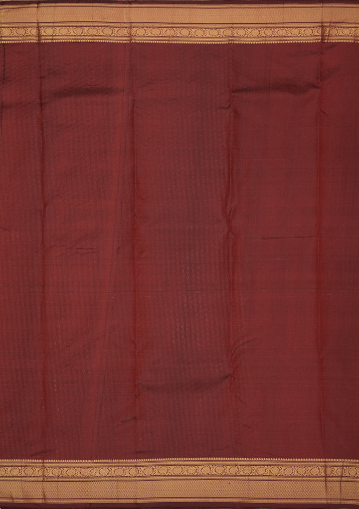 Maroon Zariwork Pure Silk Saree
