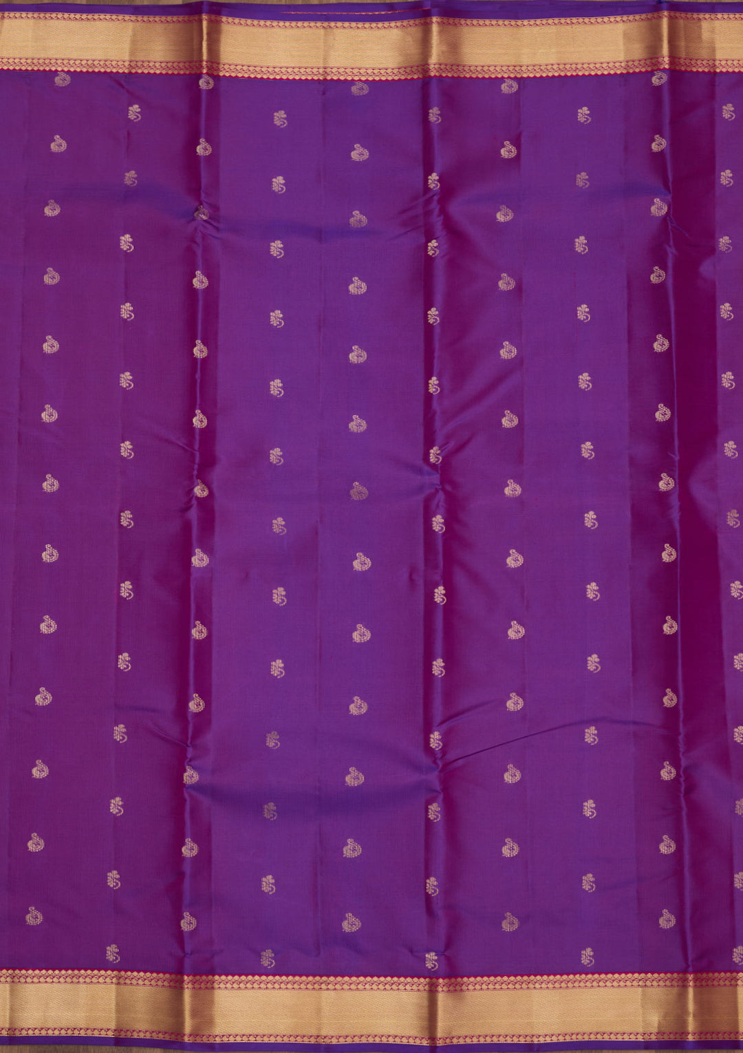 Purple Zariwork Pure Silk Saree