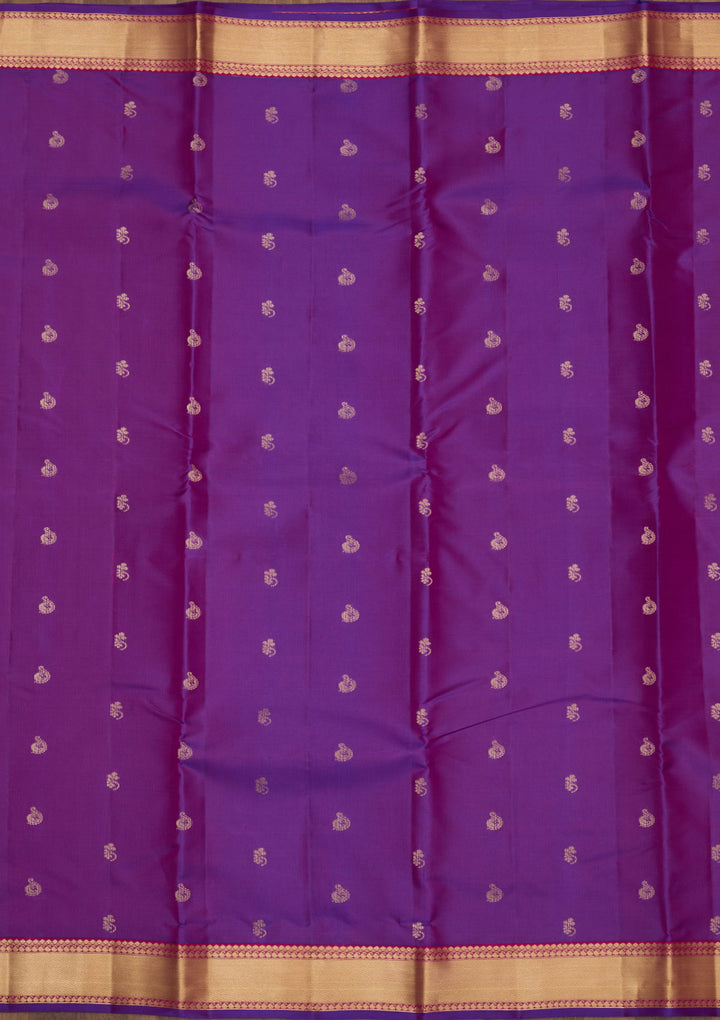 Purple Zariwork Pure Silk Saree