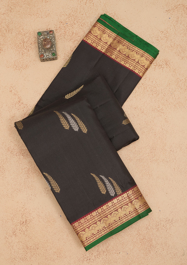 Black Zariwork Pure Silk Saree