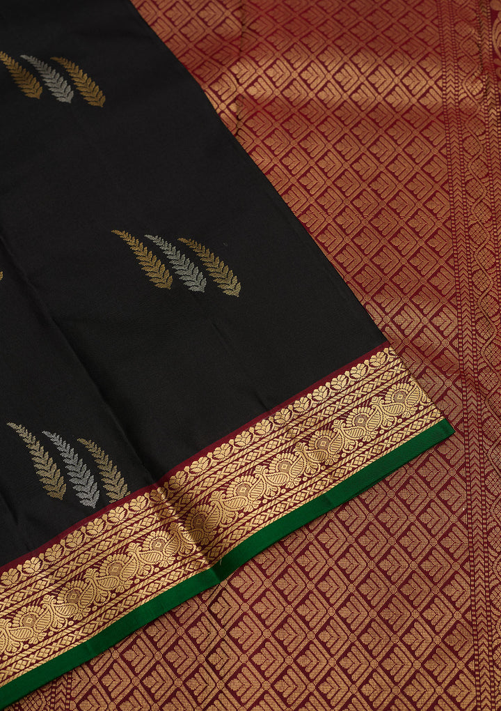 Black Zariwork Pure Silk Saree