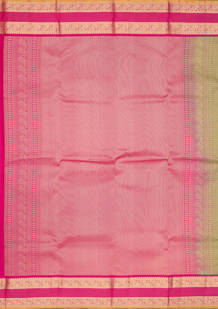 Rama Green Zariwork Pure Silk Saree