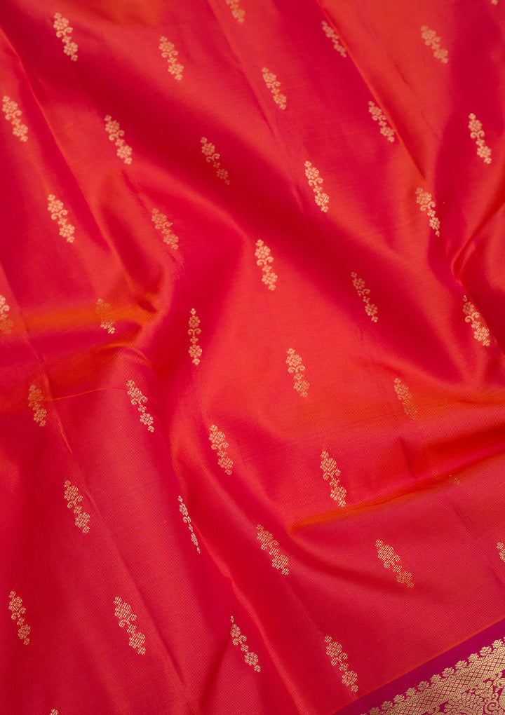 Red Zariwork Pure Silk Saree