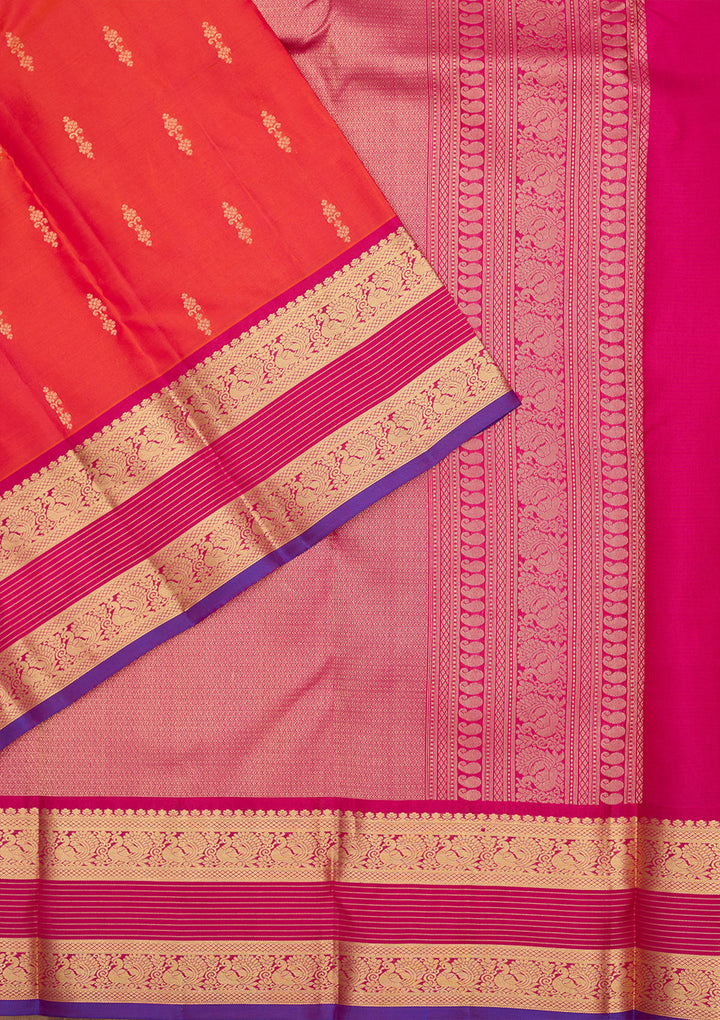 Red Zariwork Pure Silk Saree