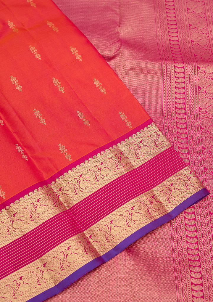 Red Zariwork Pure Silk Saree