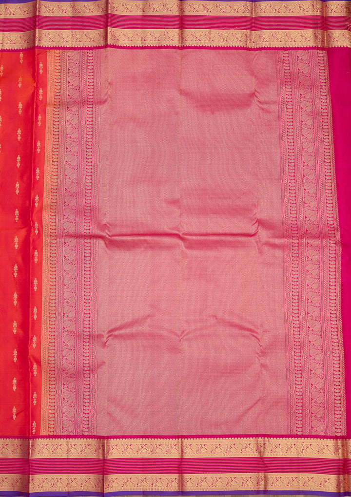 Red Zariwork Pure Silk Saree