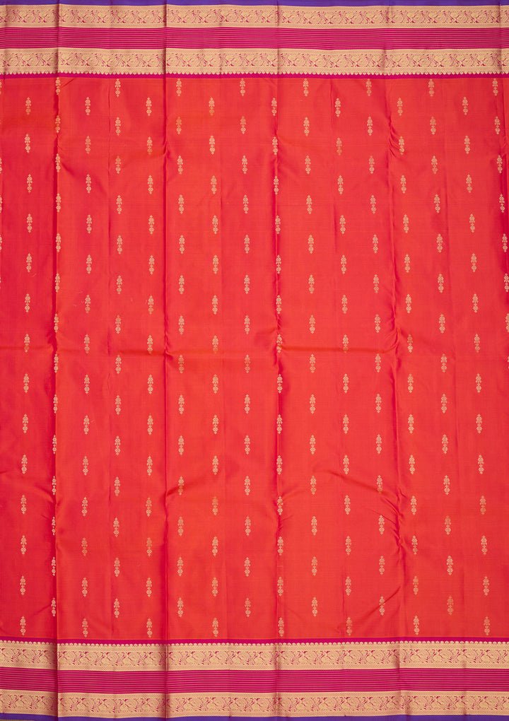 Red Zariwork Pure Silk Saree