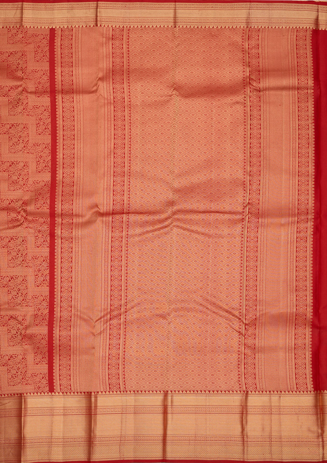 Red Zariwork Pure Silk Saree