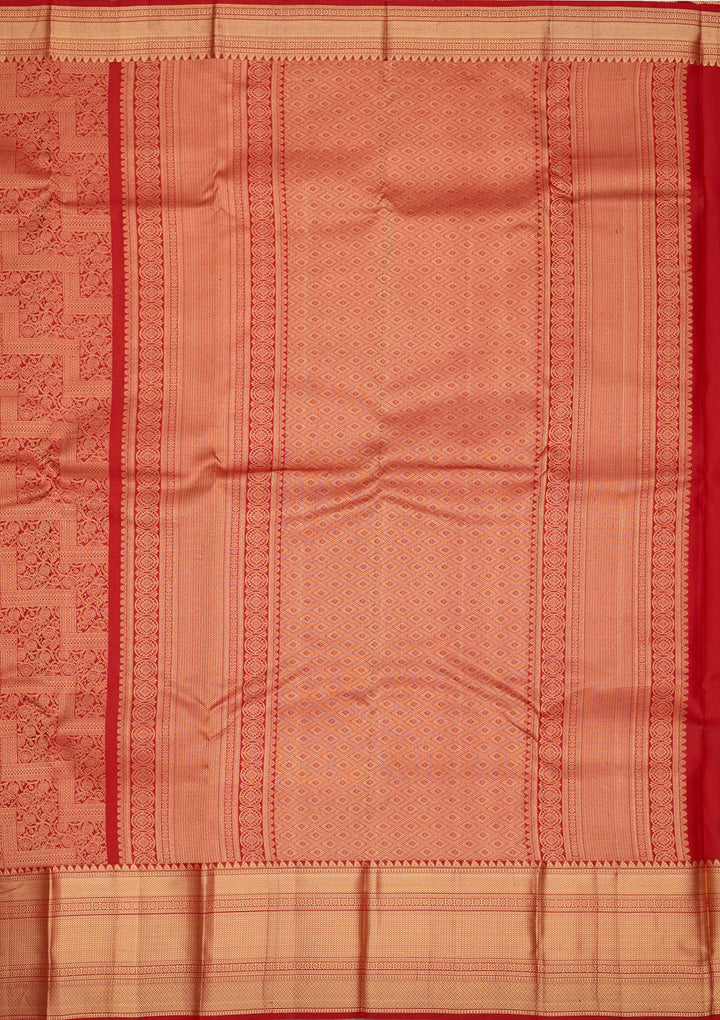 Red Zariwork Pure Silk Saree