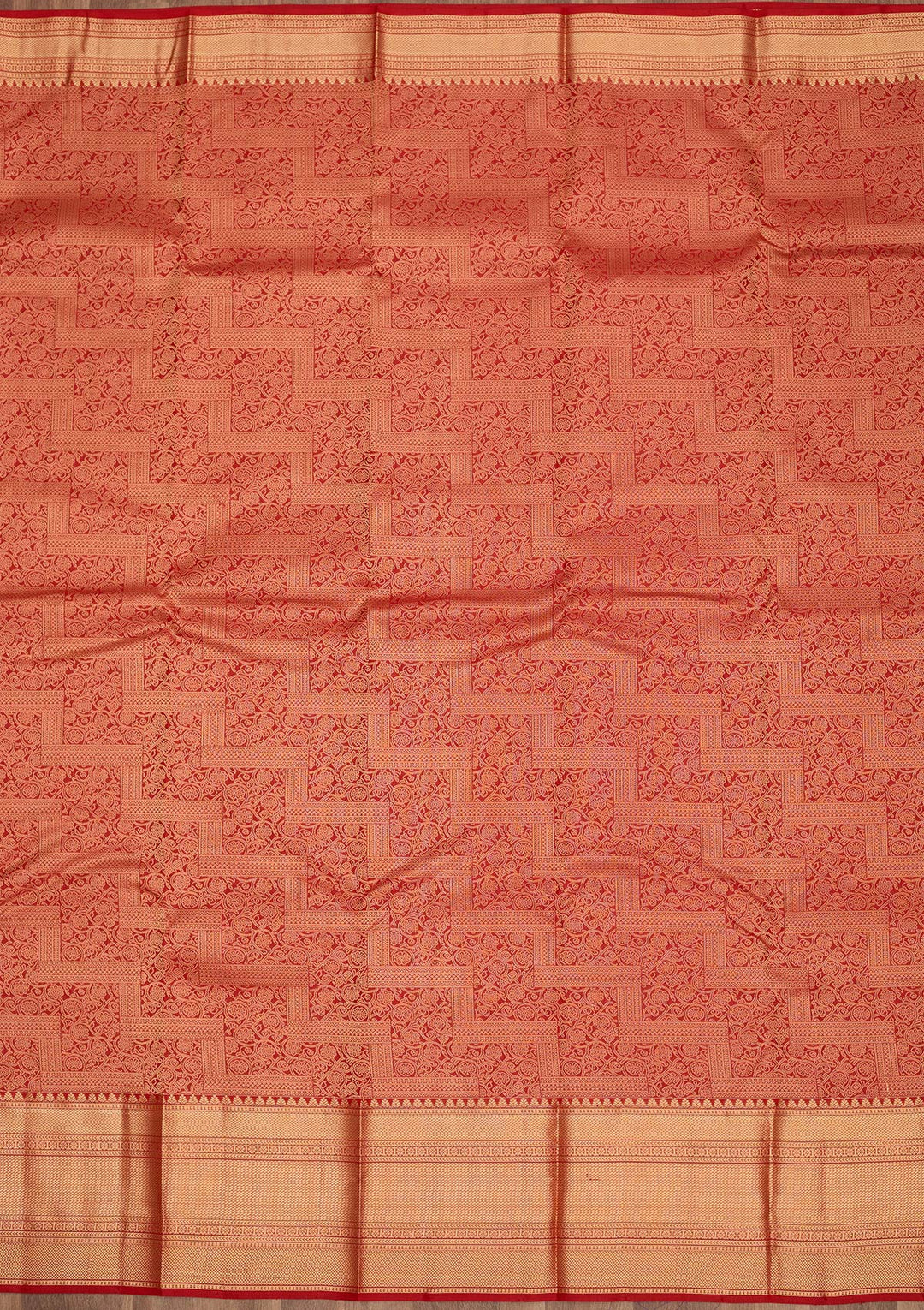 Red Zariwork Pure Silk Saree