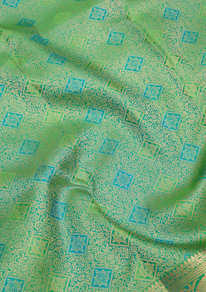 Green Zariwork Pure Silk Saree