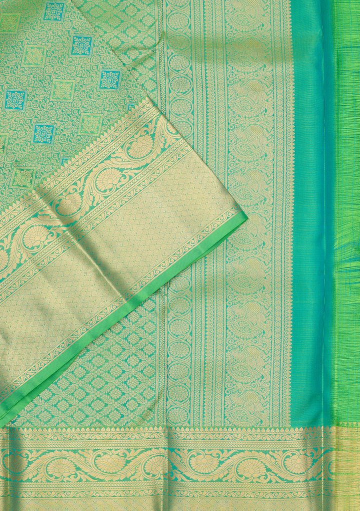 Green Zariwork Pure Silk Saree