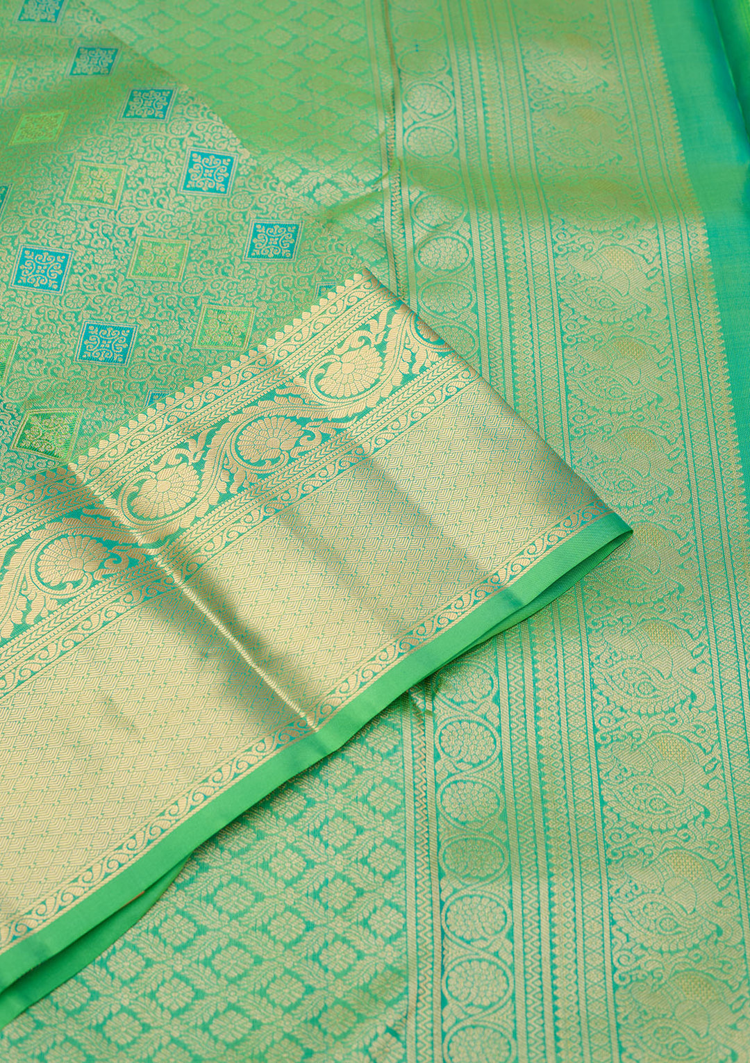 Green Zariwork Pure Silk Saree