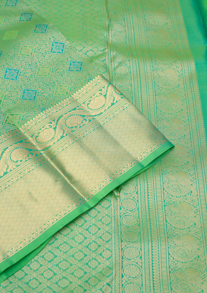 Green Zariwork Pure Silk Saree
