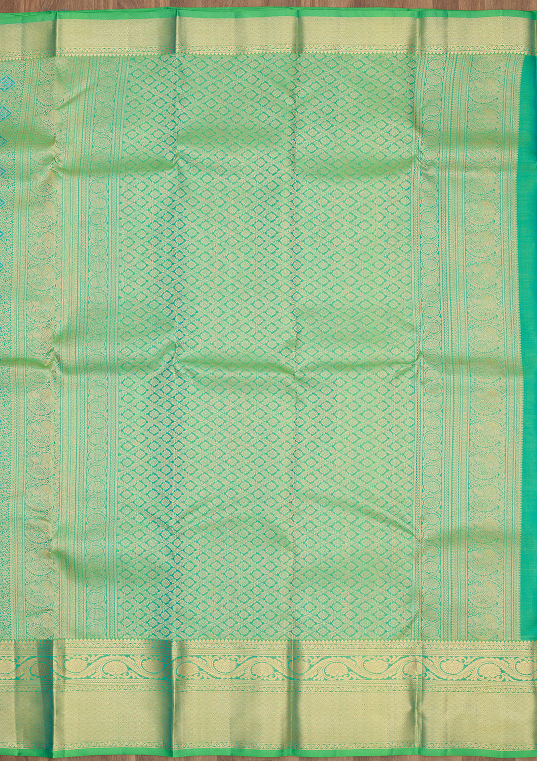 Green Zariwork Pure Silk Saree