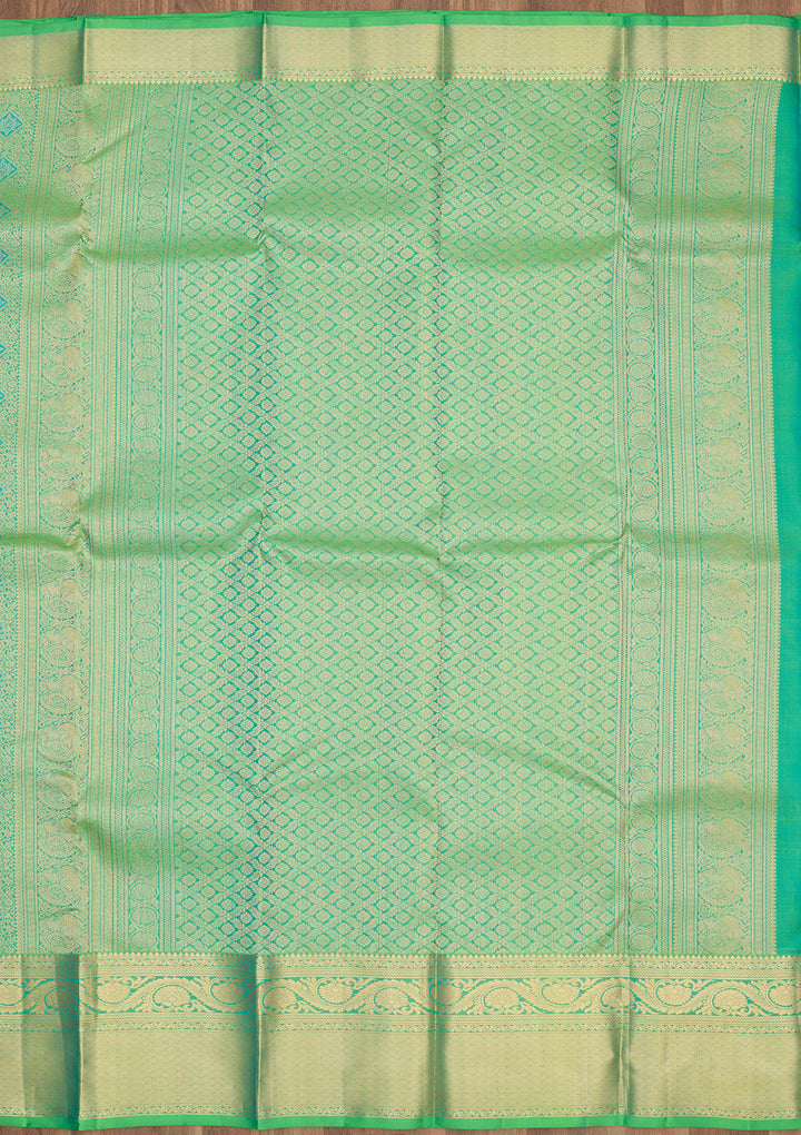 Green Zariwork Pure Silk Saree