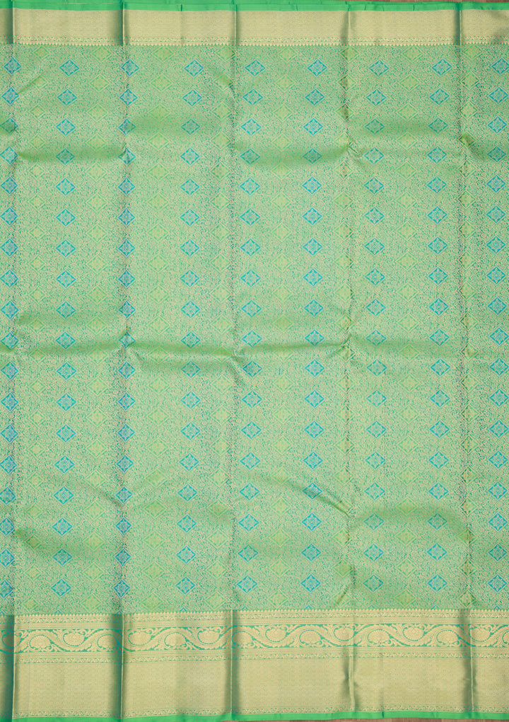 Green Zariwork Pure Silk Saree