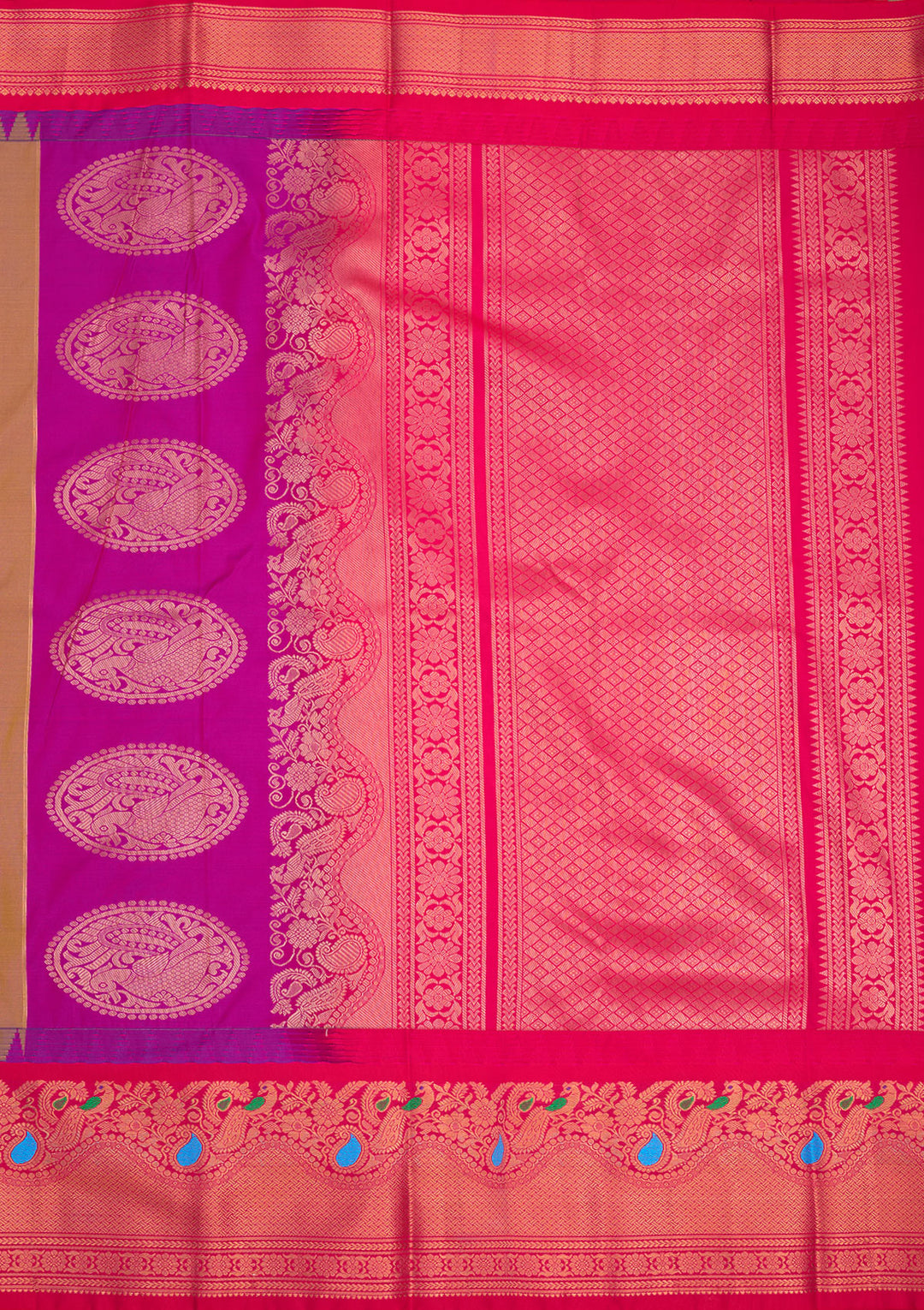 Light Brown Zariwork Pure Silk Saree