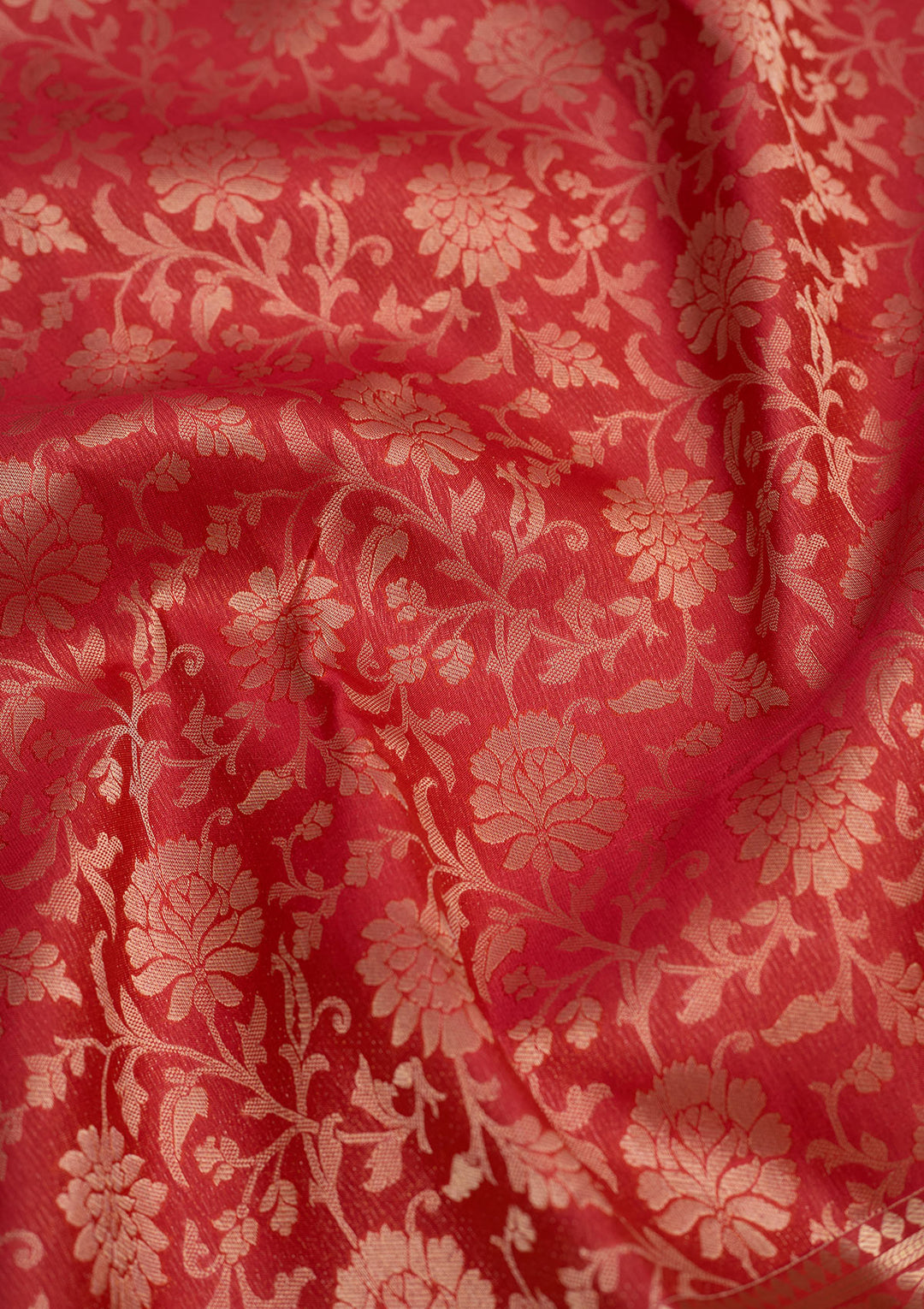 Rani Pink Zariwork Pure Silk Saree