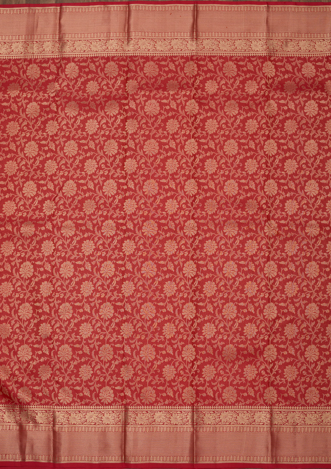 Rani Pink Zariwork Pure Silk Saree