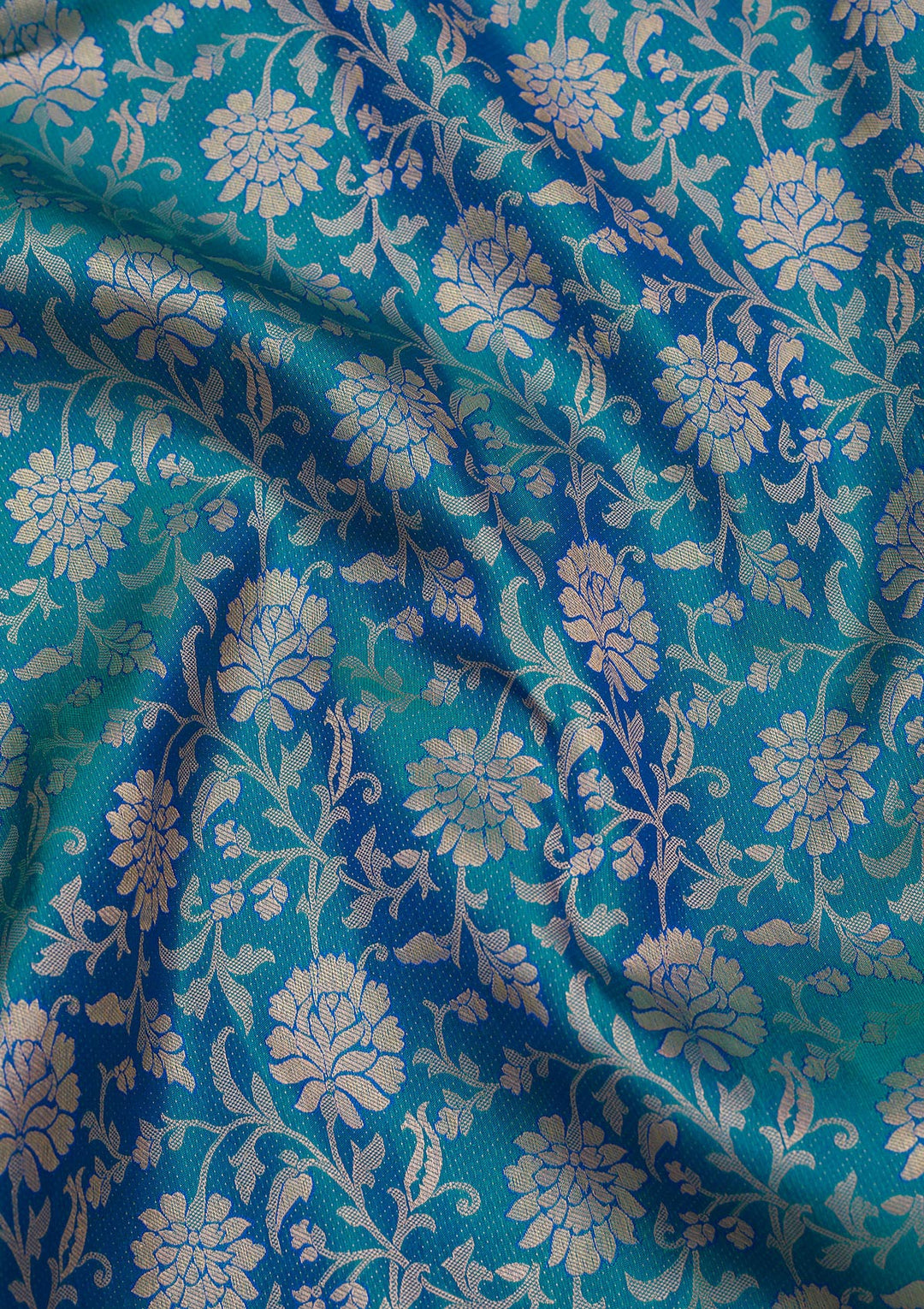 Royal Blue Zariwork Pure Silk Saree