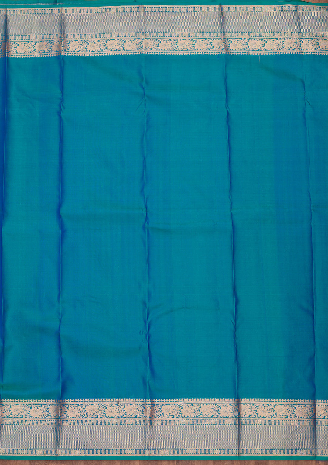 Royal Blue Zariwork Pure Silk Saree